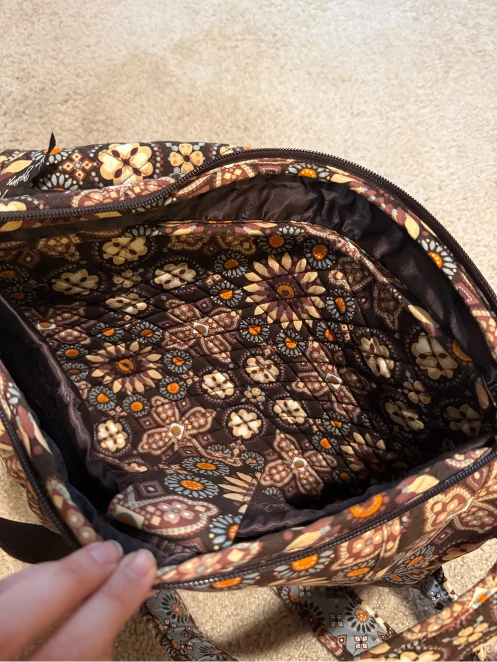 Vera Bradley 12x16 Retired Pattern Backpack with Laptop Compartment